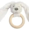 Happy Horse Elfenbein Kaninchen Richie Beißring Aus Holz - 12 Cm -Happy Horse happy horse elfenbein kaninchen richie beissring aus holz 12 cm