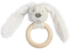 Happy Horse Elfenbein Kaninchen Richie Beißring Aus Holz - 12 Cm