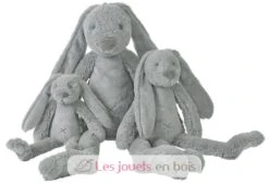 Grey Kaninchen Richie 28 Cm - Happy Horse 6 Grey Kaninchen Richie 28 Cm - Happy Horse -Happy Horse peluche lapin richie gris clair doudou 1